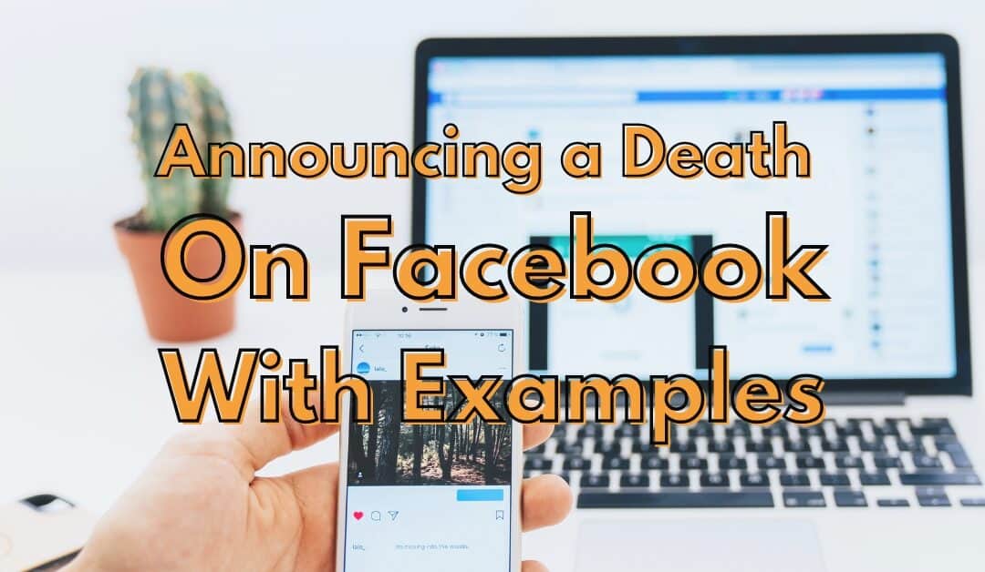 Announcing a Death on Facebook Examples